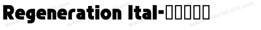 Regeneration Ital字体转换